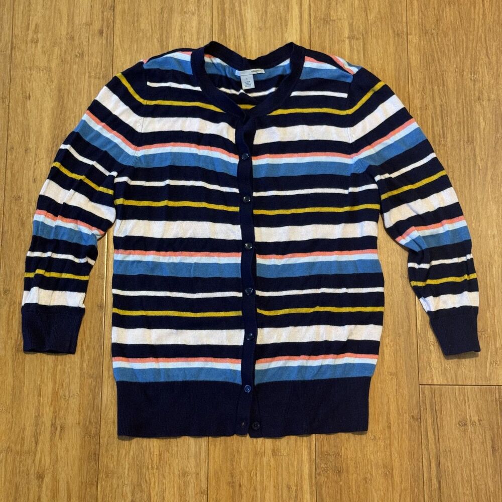 Halogen Women's Colorful Striped Cardigan Size Small